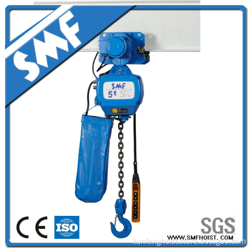 High Quality Electric Chain Hoist with Trolley 1000kg